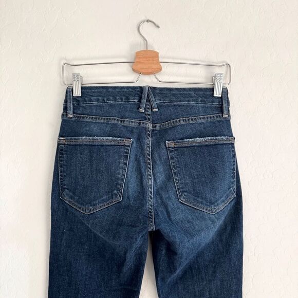 Good American Good Legs Distressed Ripped Raw Hem Size 2/26 Style GAGLRE899 - Picture 6 of 11